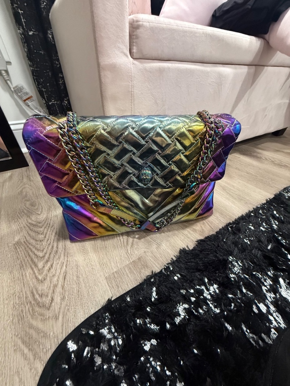 New without tags - Kurt Geiger metallic multicolor shoulder bag - Picture 9 of 12